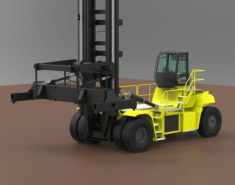 HYSTER® développe un chariot électrique 48 tonnes 1 Hyster develops 48T Electric Truck b aangepast 1